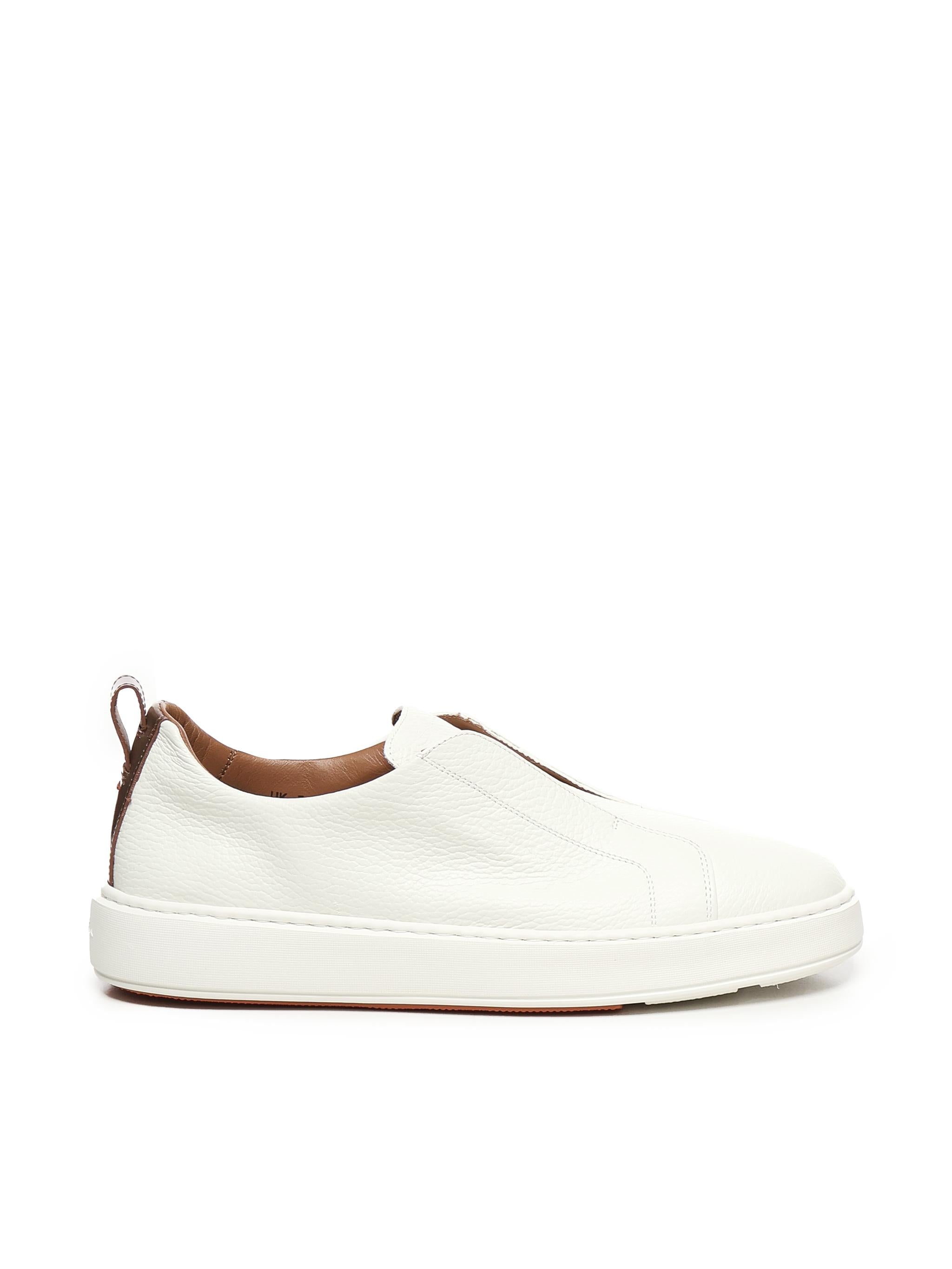 Sneakers Victory in pelle bottolata MBCD21995BART LLDI50WHITE SANTONI 