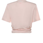 T-shirt cropped con nodo 101426  MAGDA BUTRYM 