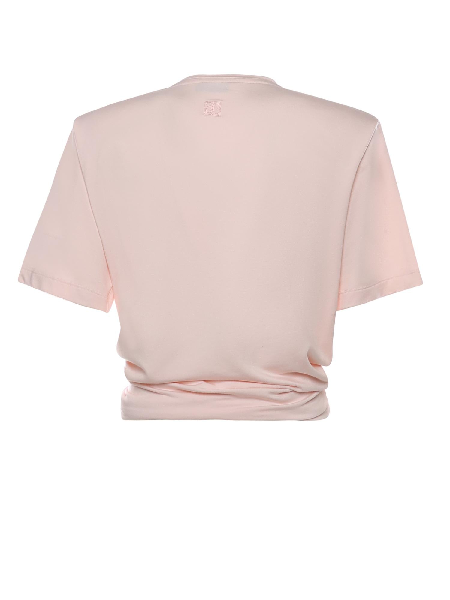 T-shirt cropped con nodo 101426  MAGDA BUTRYM 
