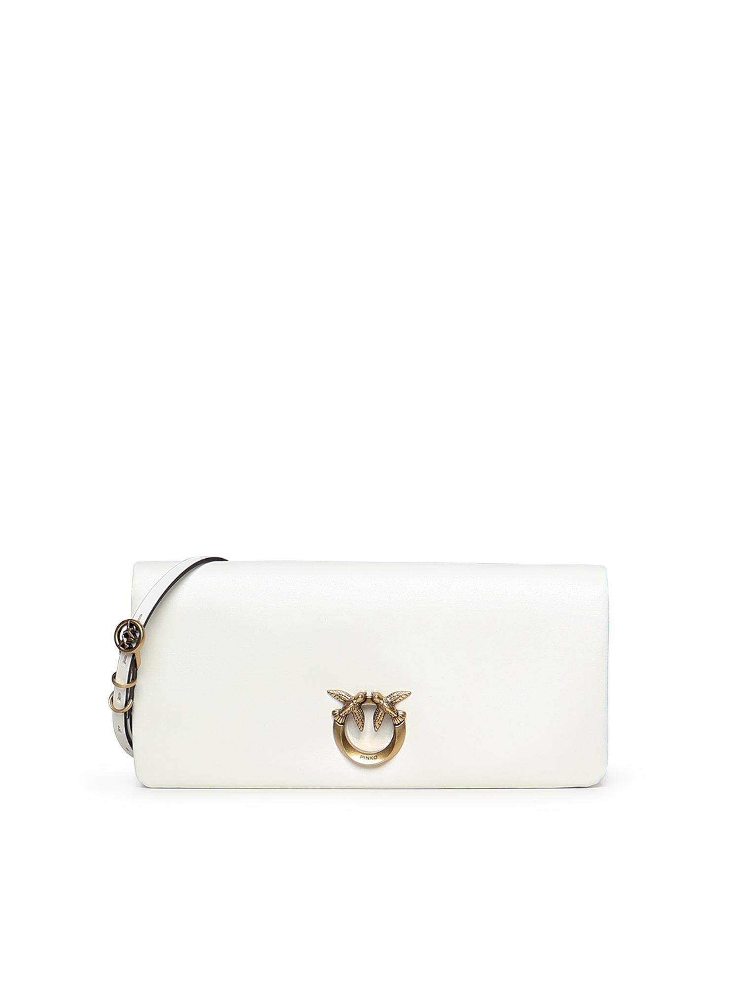 Pochette Love Bag Click Soft Horizontal in pelle 106022 A0QOZ15Q PINKO 