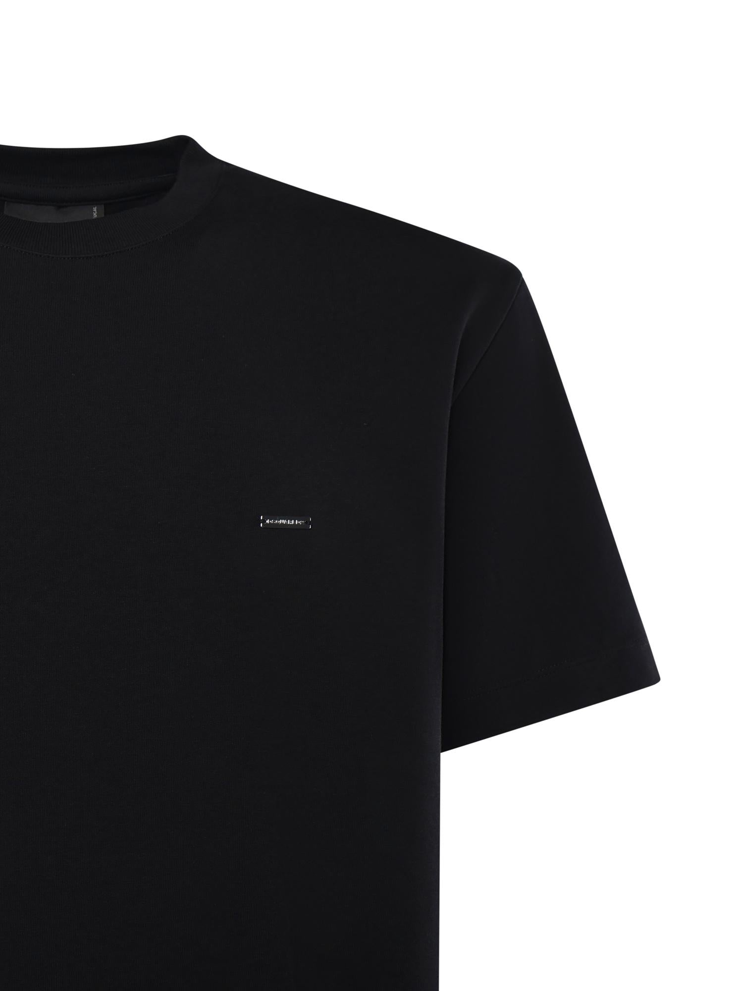 T-shirt in jersey con logo<BR/> S74GD1522 D20106900 DSQUARED2 