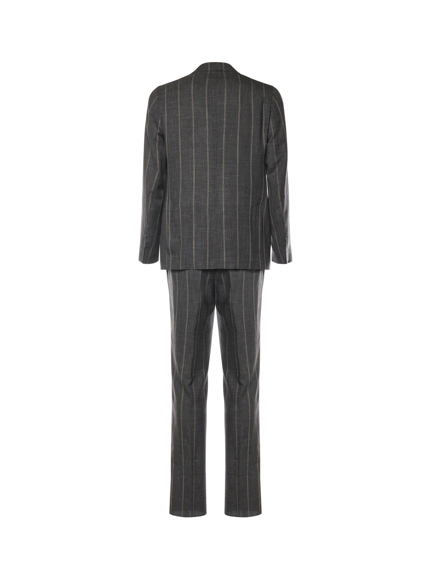 Abito monopetto gessato M75ABUD01TES0M091 22 ELEVENTY 