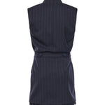 Abito corto smanicato in lana poly gessata 105829 A2QYEZ1 PINKO 