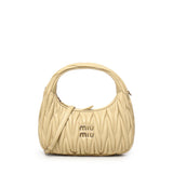 Borsa hobo Wander in nappa matelassé 5BC125 AN88F0K57 MIU MIU 