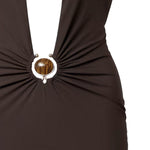 Abito lungo in lycra 25047364 UMBER CHRISTOPHER ESBER 