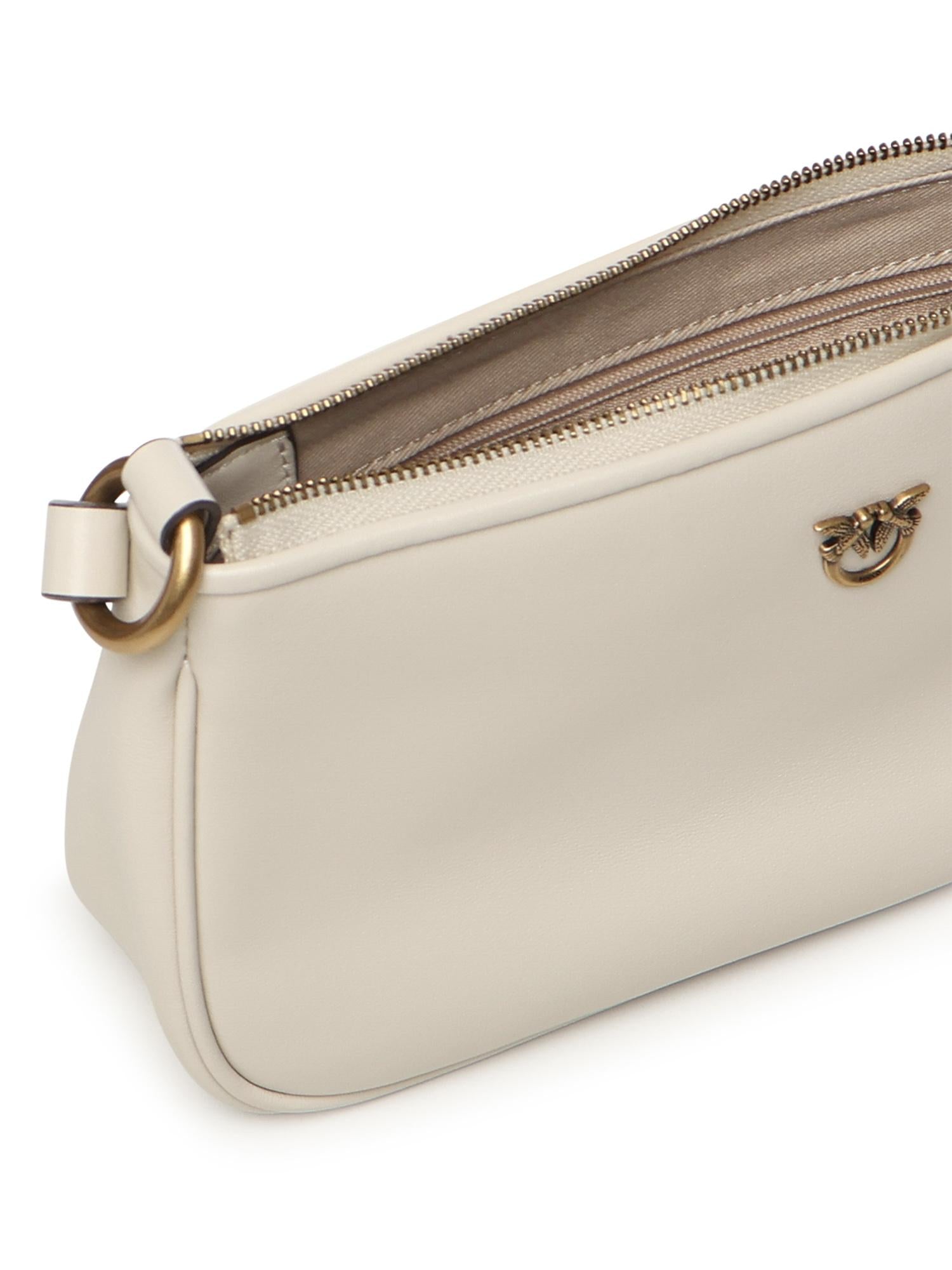 Borsa a tracolla Mini Half Moon Horizontal in pelle 105069 A0QOZ14Q PINKO 