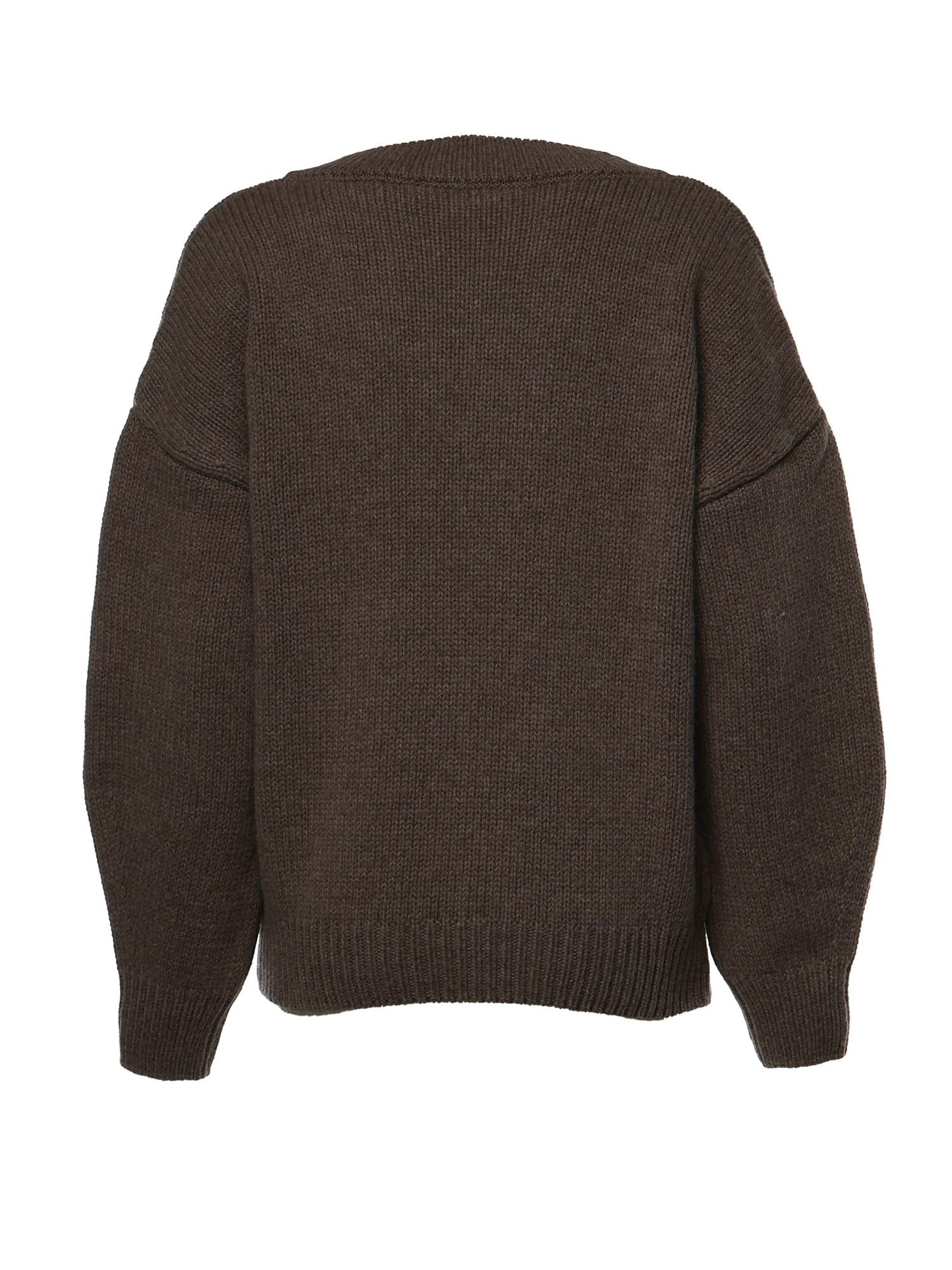 Maglione in lana con logo 115141 1078 ROTATE 