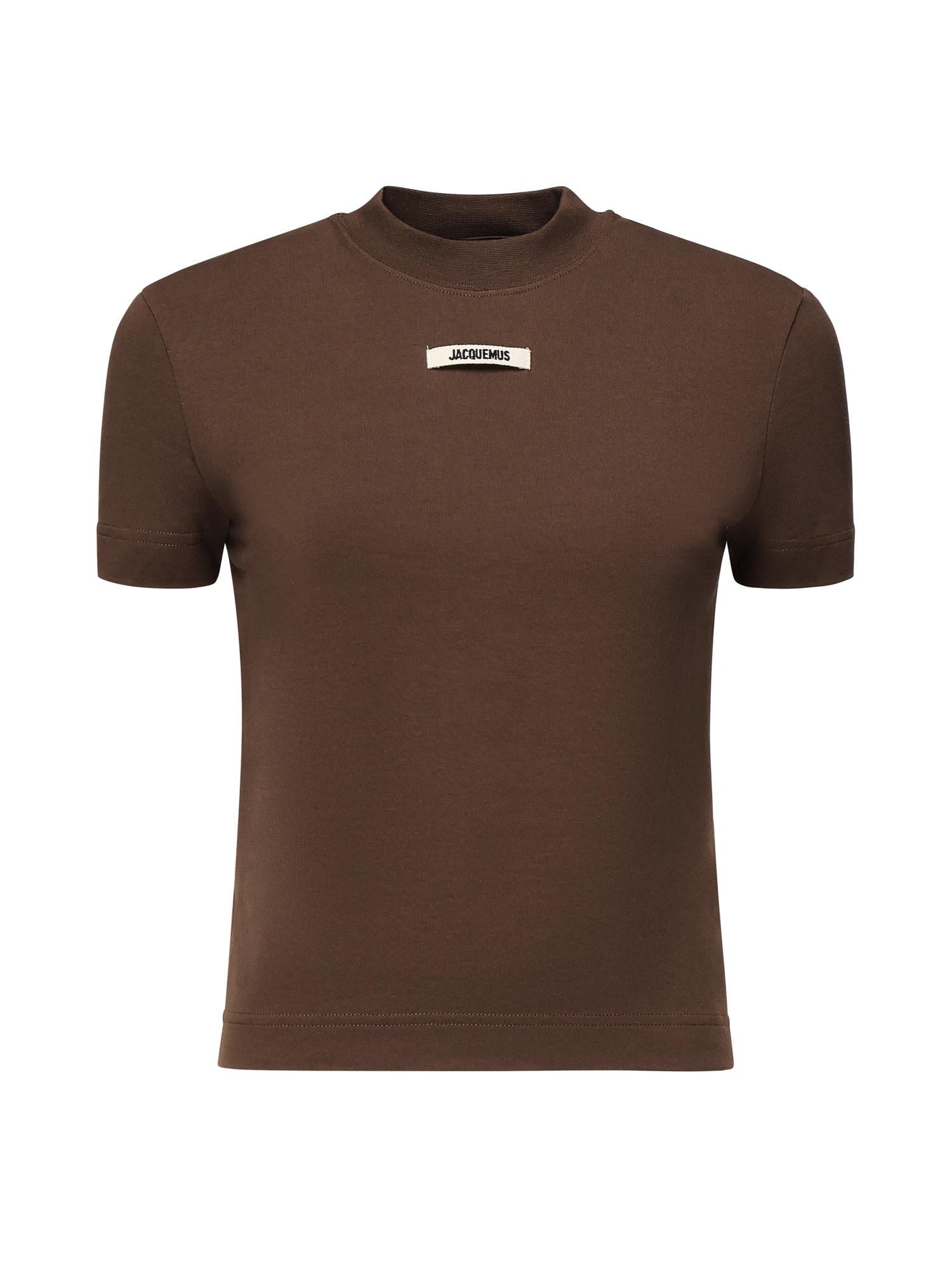 T-shirt in gros grain 24ETSW00133AJ00124 880 JACQUEMUS 