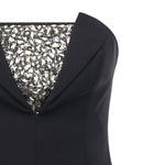 Abito tubino con ricamo di strass 79AAO416 N0356899 GENNY 