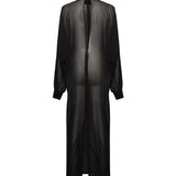 Abito Kim in georgette 25FWNAB-0004 BLACK NINEMINUTES 