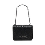 Borsa a spalla trapuntata con logo JC4000PP1LLA0 000 LOVE MOSCHINO 
