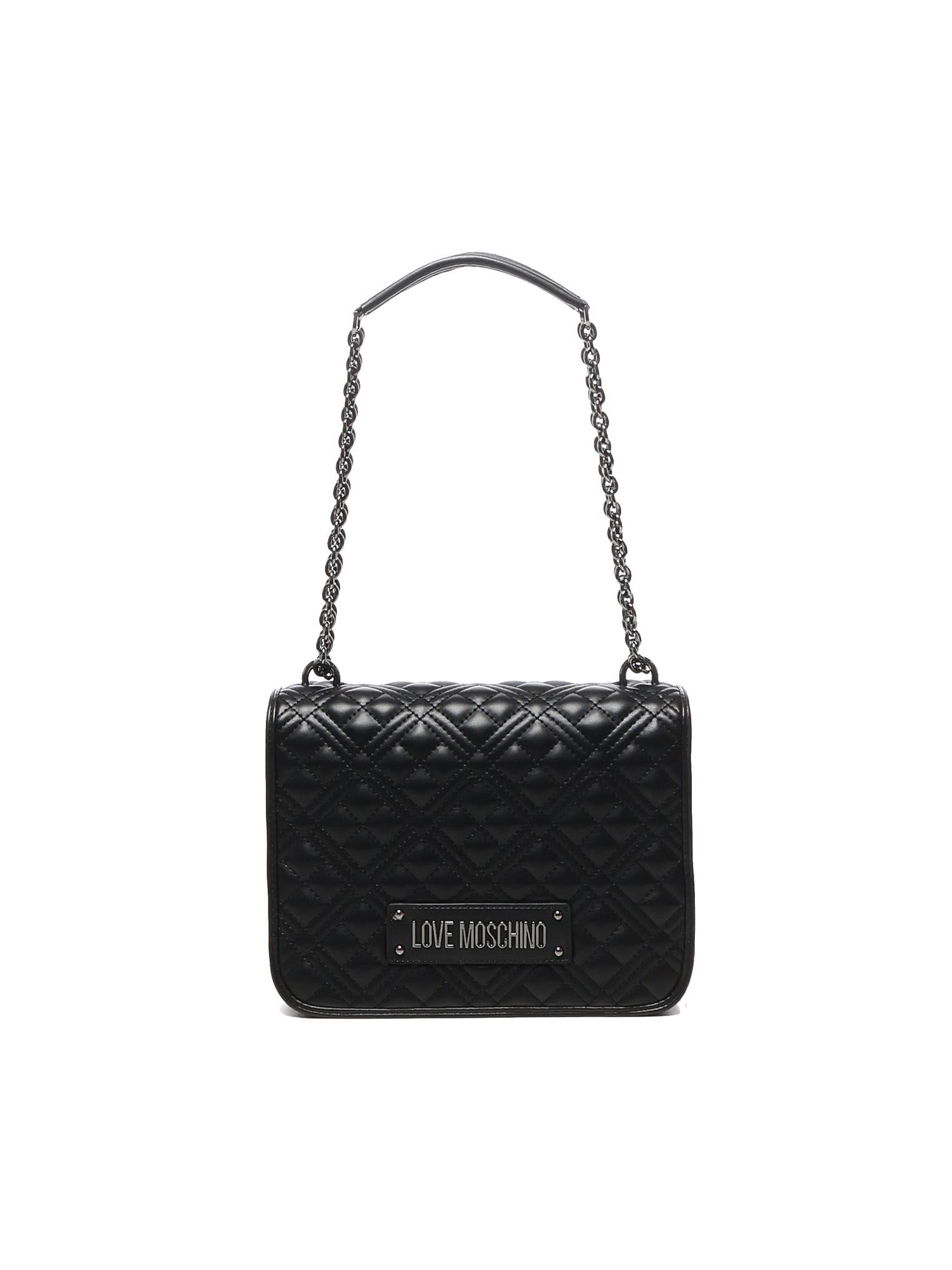 Borsa a spalla trapuntata con logo JC4000PP1LLA0 000 LOVE MOSCHINO 