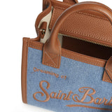 Borsa Vanity mini in denim e pelle VANMI001 01515L MC2 SAINT BARTH 