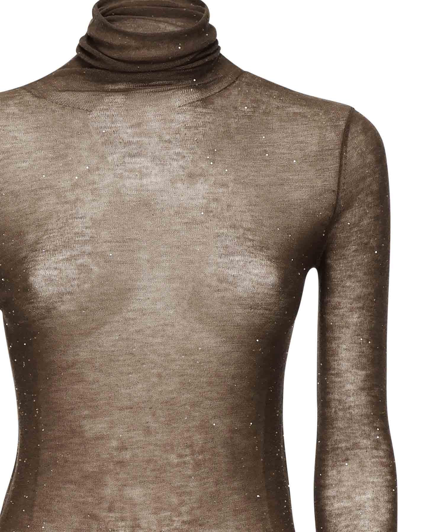 Maglia in lana con micro paillettes<BR/> 105821 A2PML73 PINKO 