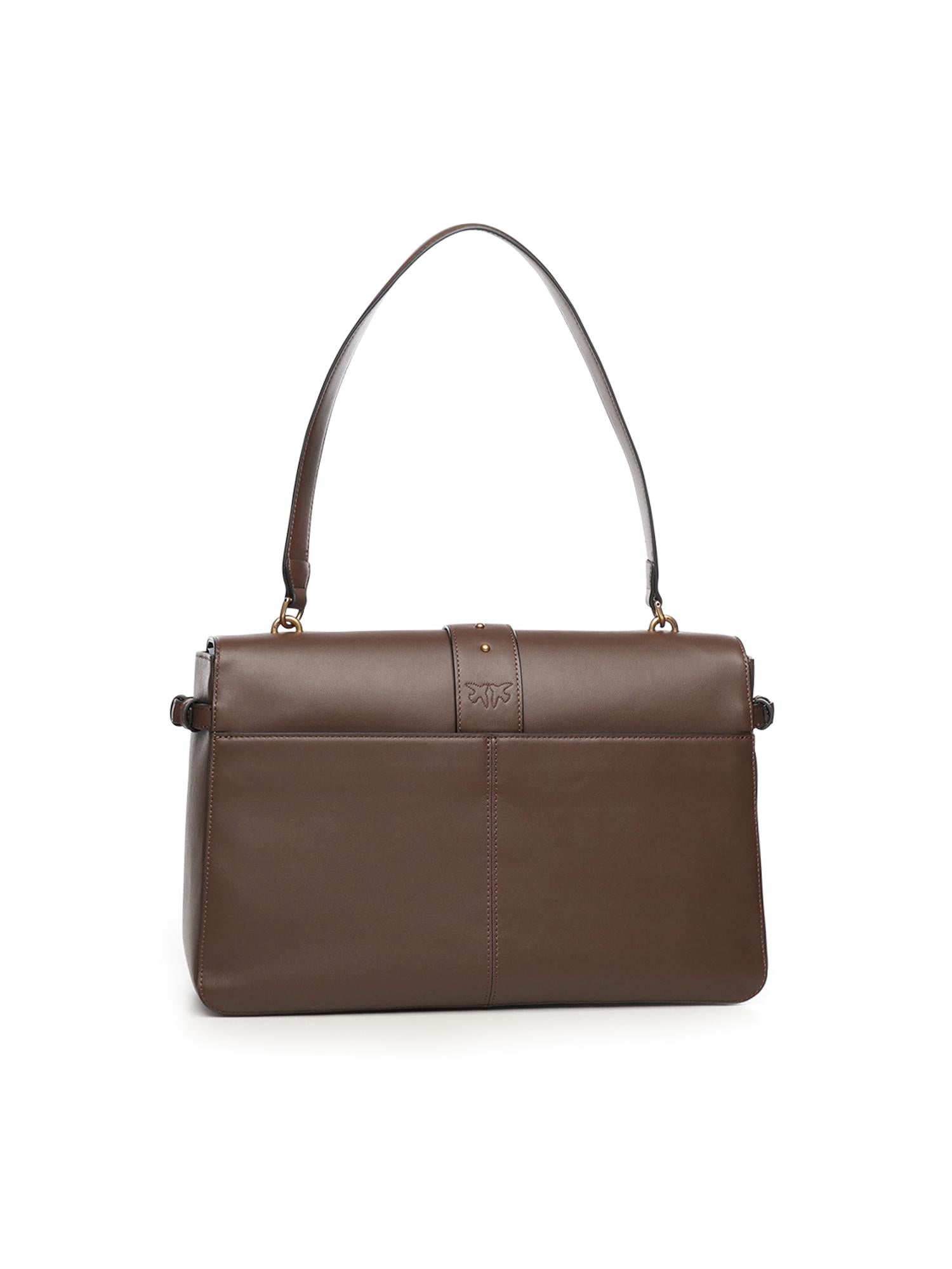 Borsa a spalla maxi Love Bag Slouchy in pelle 105067 A0QOL74Q PINKO 