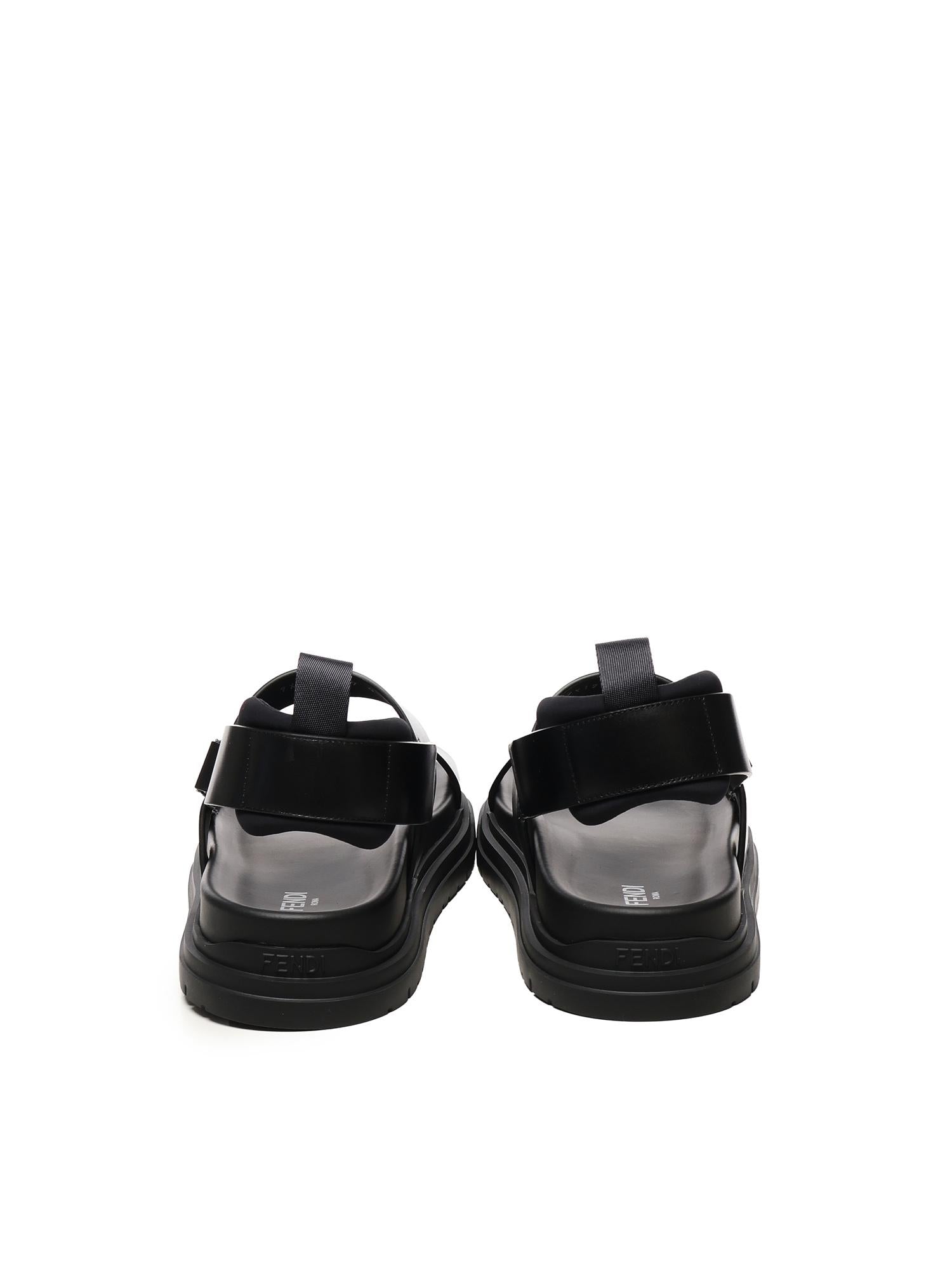 Sandali FF in pelle 7X1771 SN1F0ABB FENDI 