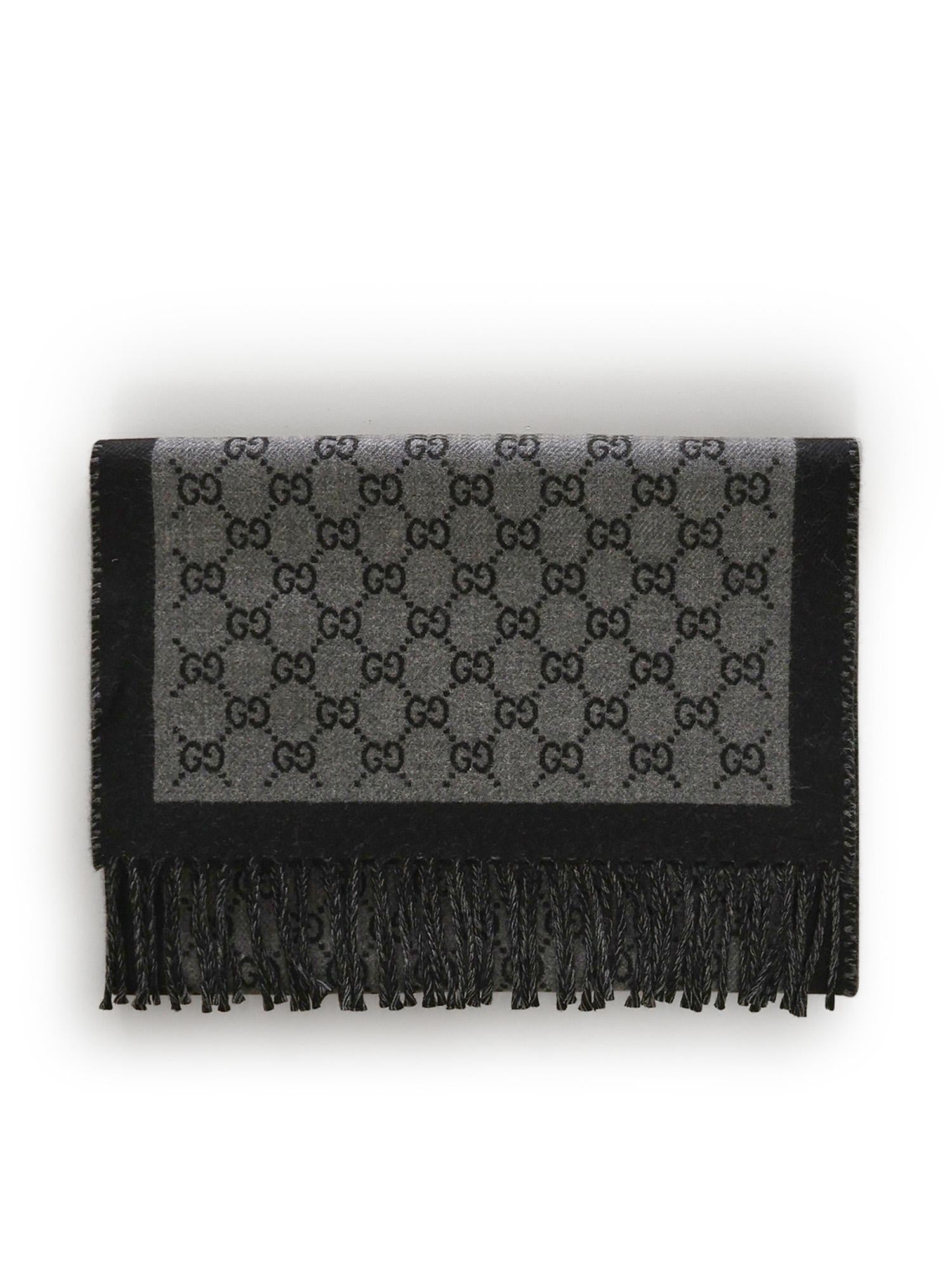 Sciarpa in lana GG jacquard 835534 4G2001360 GUCCI 