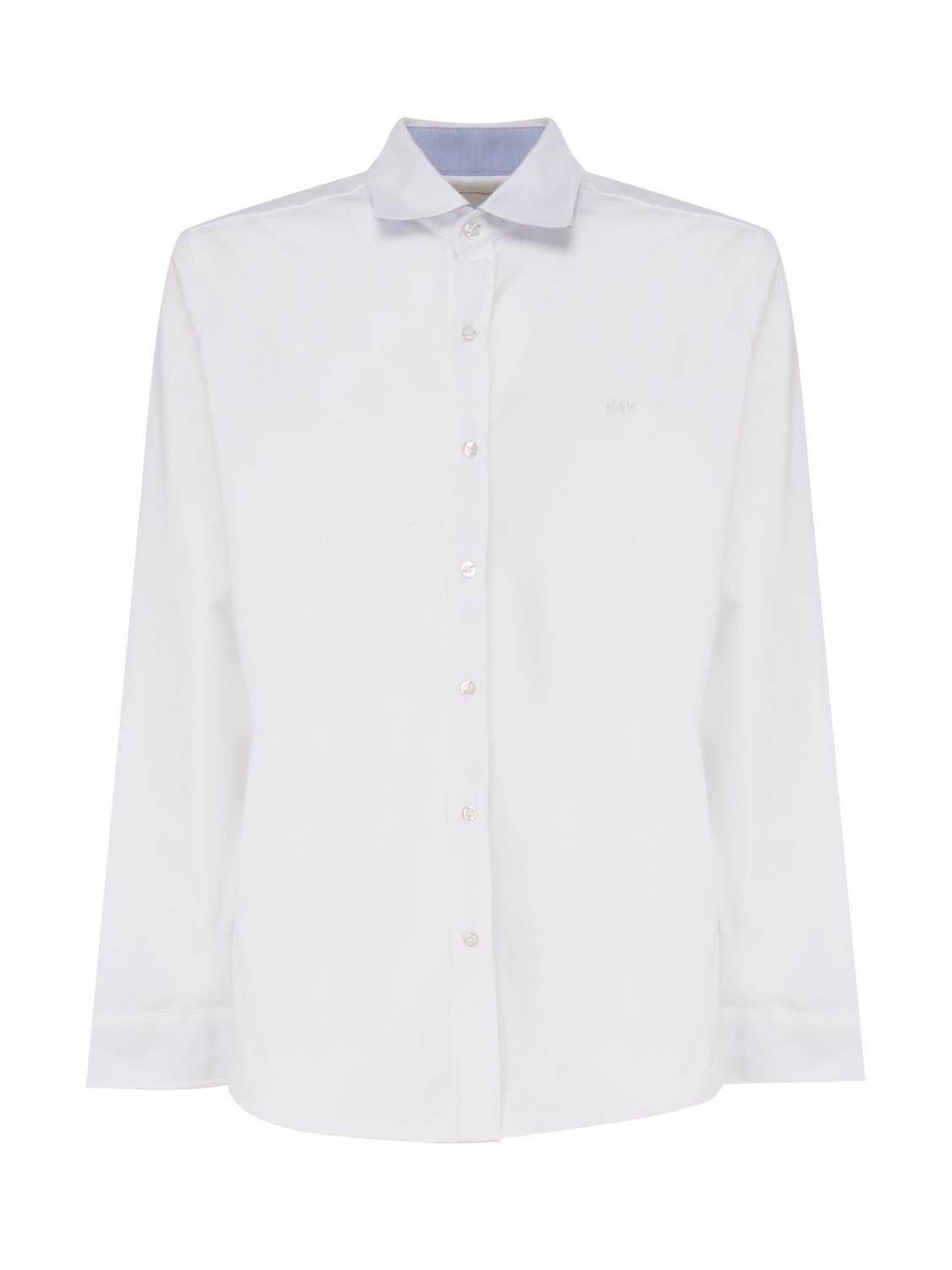 Camicia in cotone con logo ton sur ton NRMA3481540 VYPB001 FAY 