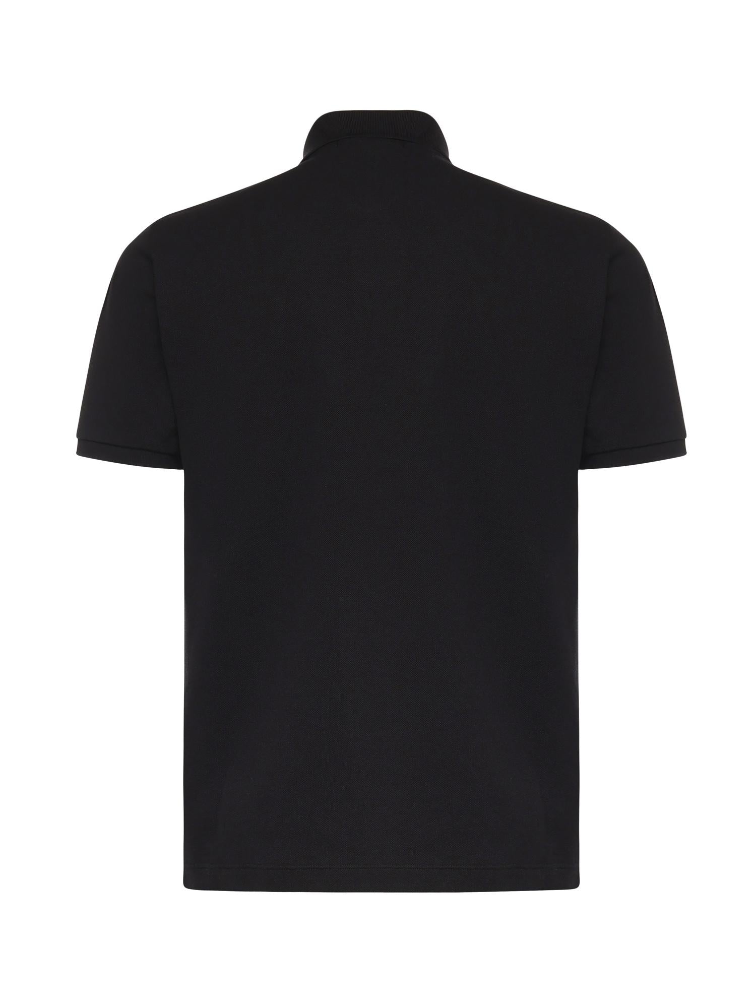 Polo in piqué di cotone con patch Compass L1S152200011 S0039V0029 STONE ISLAND 