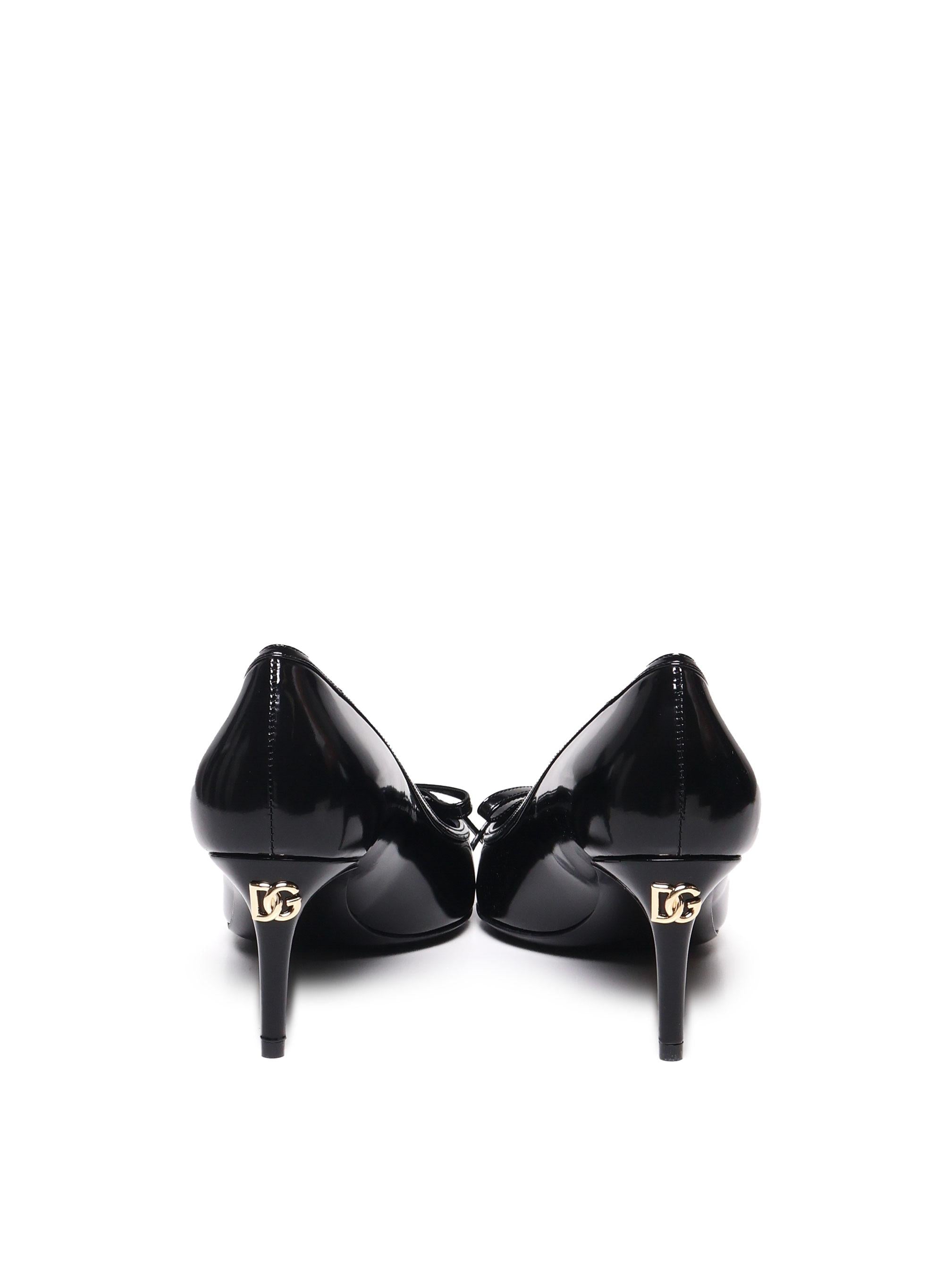 Décolleté in pelle di vitello lucida CD1855 A103780999 DOLCE & GABBANA 