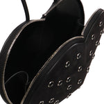 Borsa Le Cœur in pelle di capra scamosciata con strass AA1P003CA286 999 ALAIA 