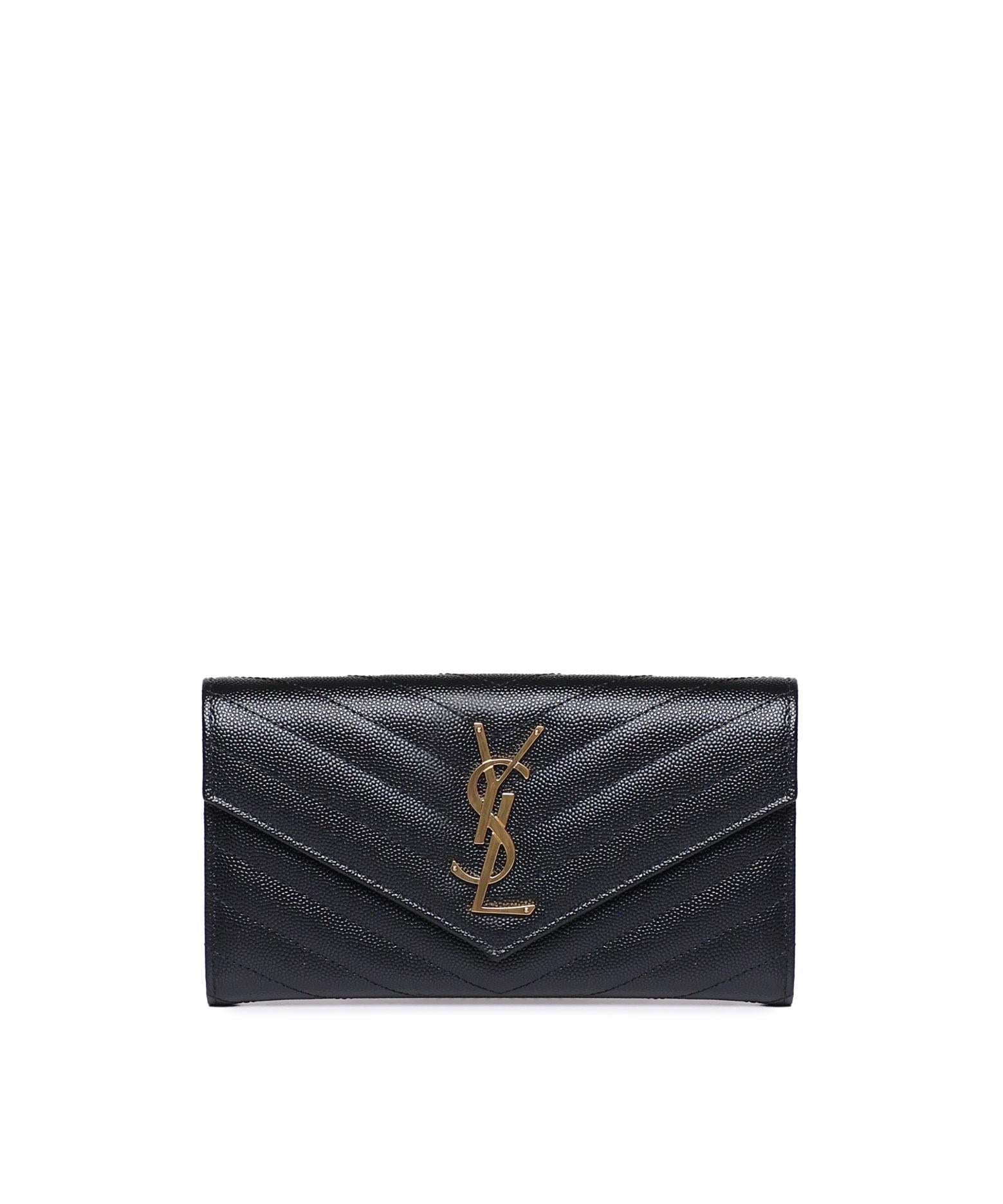 Portafoglio Monogram in pelle 372264 BOW011000 SAINT LAURENT 