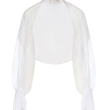 Coprispalle in organza di seta 80AJQ52A N0193003 GENNY 