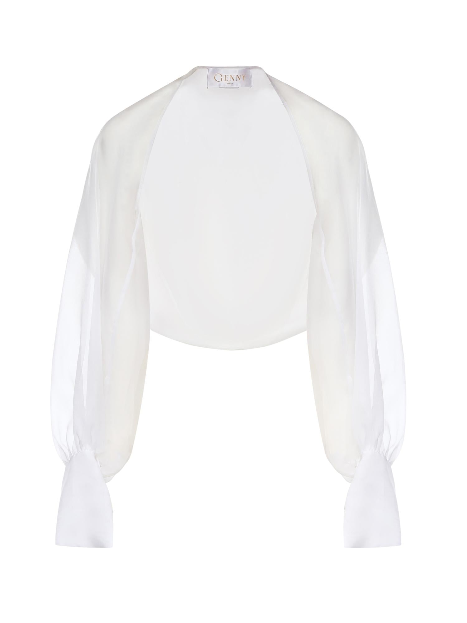 Coprispalle in organza di seta 80AJQ52A N0193003 GENNY 