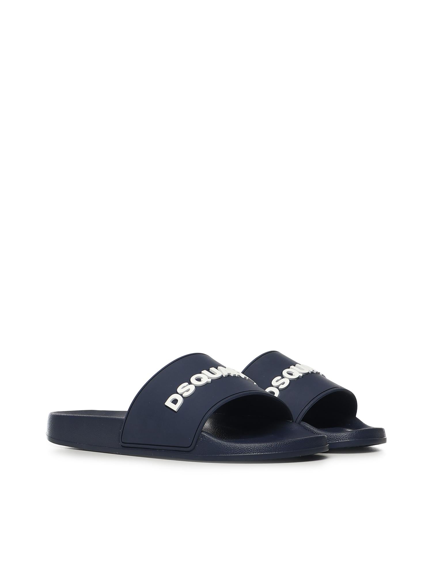 Slides con logo FSM0085 3085 DSQUARED2 