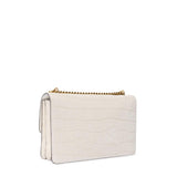 Borsa a tracolla media Love Bag One in pelle stampa coccodrillo 100941 A2YWZ15Q PINKO 