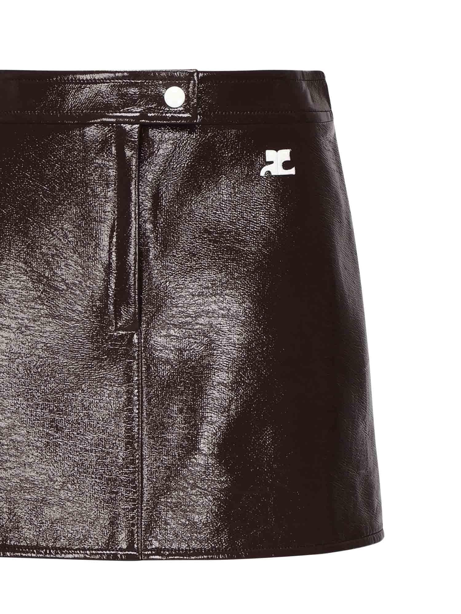 Minigonna in vinile reedition PERCJU001VY0014 4010 COURREGES 