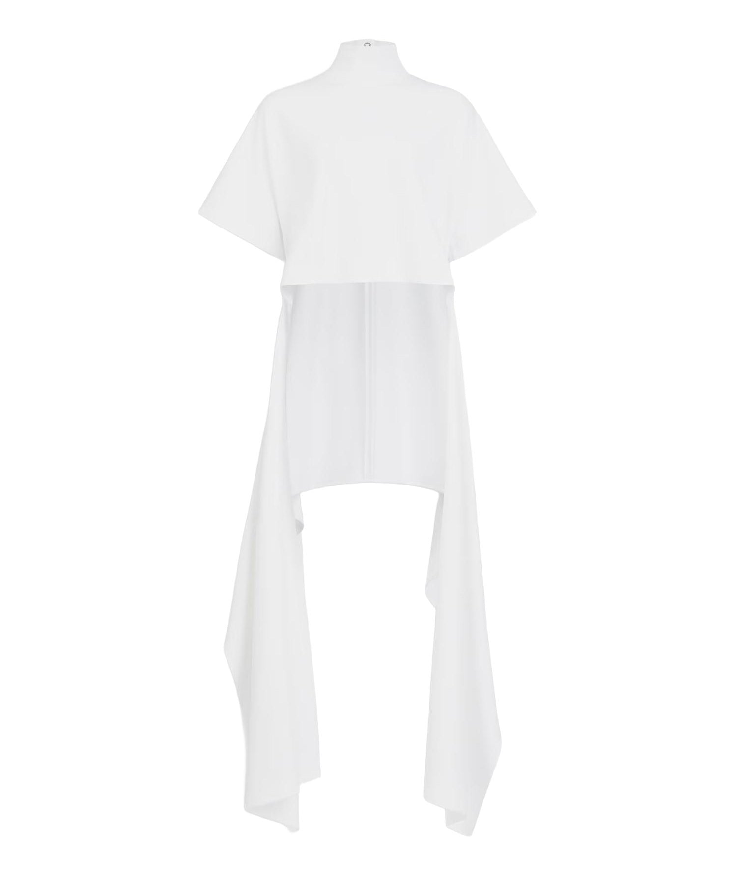 T-shirt asimmetrica in jersey di cotone AA9I0031J095D 000 ALAIA 