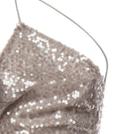 Abito lungo con paillettes TM180127A TJP186STEEL THE ANDAMANE 