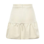 Minigonna con balza 105767 A2QVZ00 PINKO 