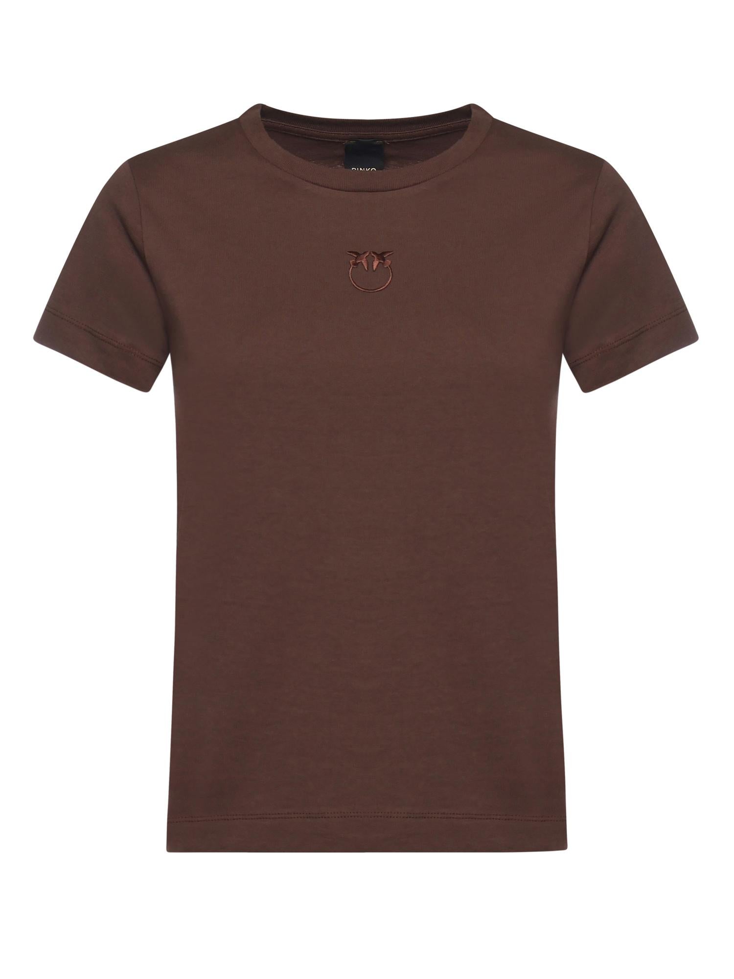 T-shirt con logo Love Birds 100355 A339L78 PINKO 