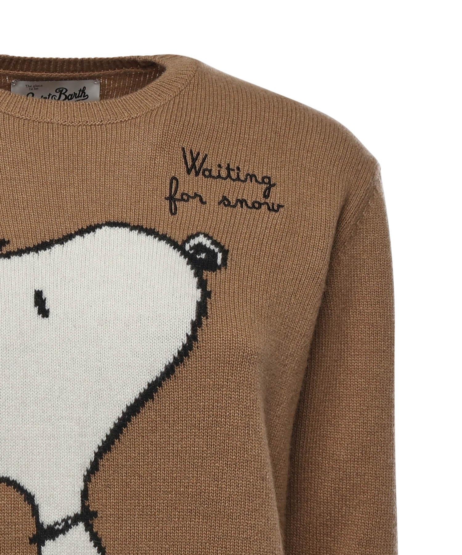 Maglione Snoopy in misto cashmere QUE0010 00435I MC2 SAINT BARTH 