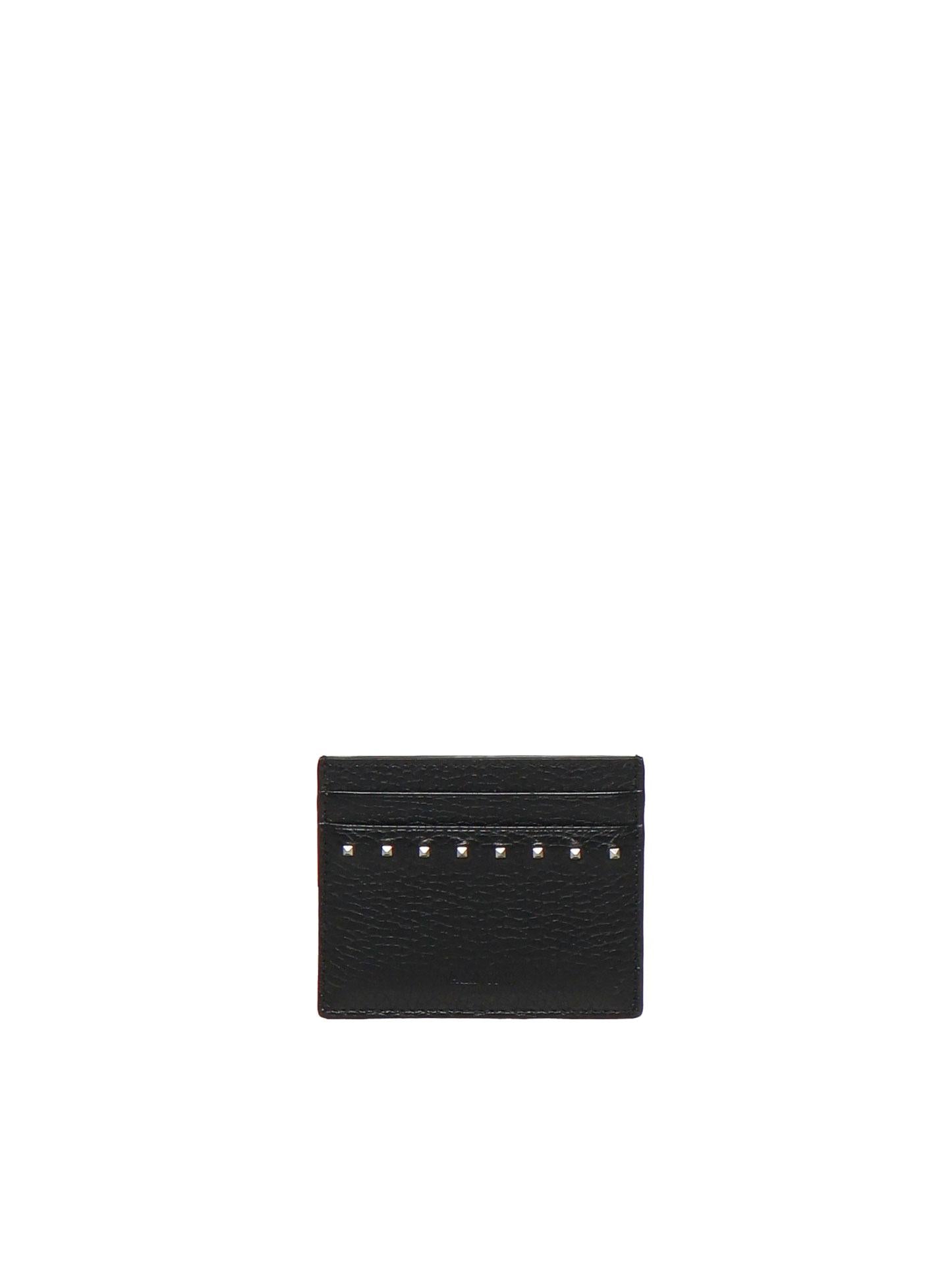 Portacarte Rockstud in vitello 6Y2P0V18 PDX0NO VALENTINO GARAVANI 