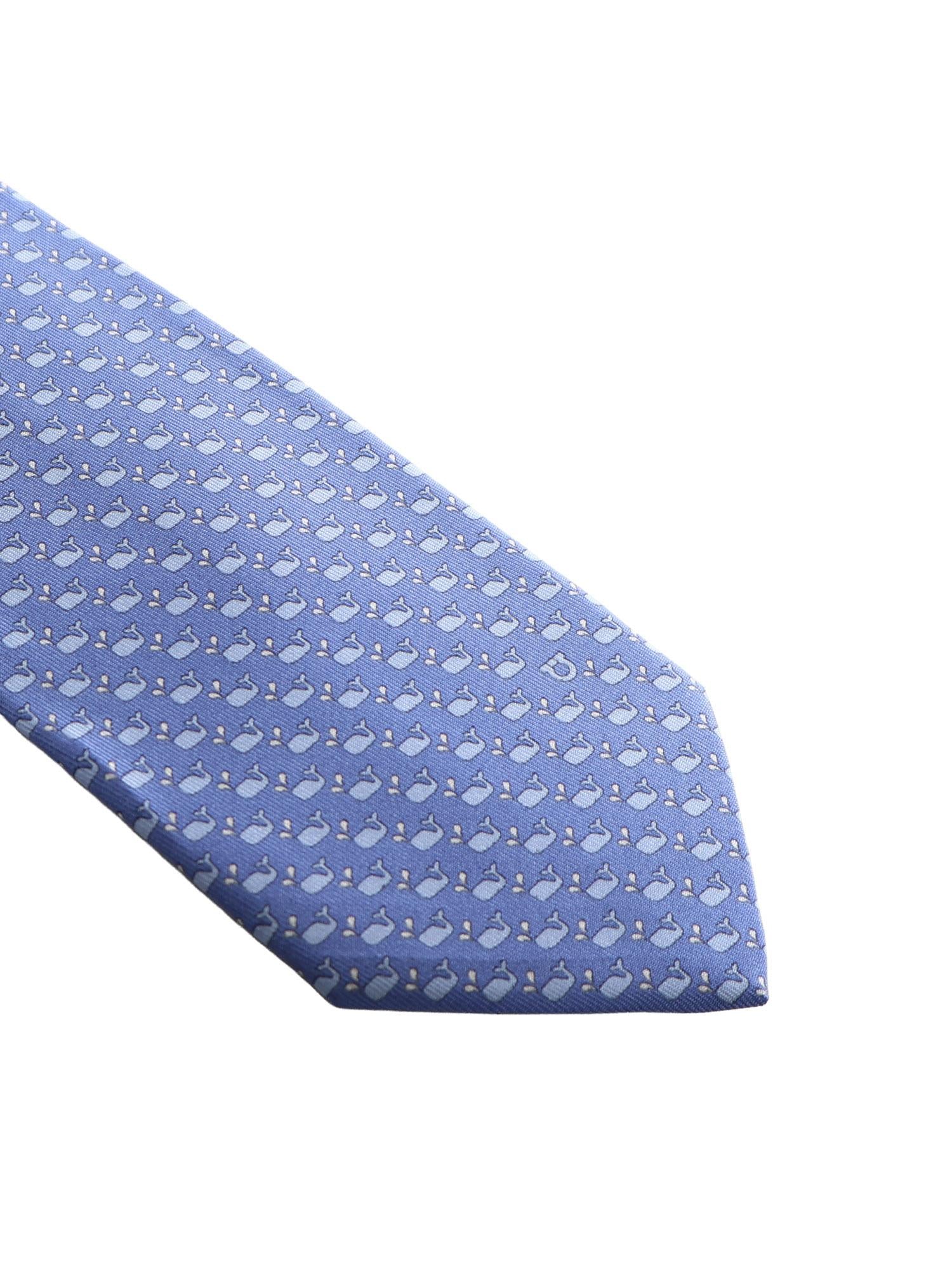 Cravatta in seta con stampa 351251 784012003 FERRAGAMO 