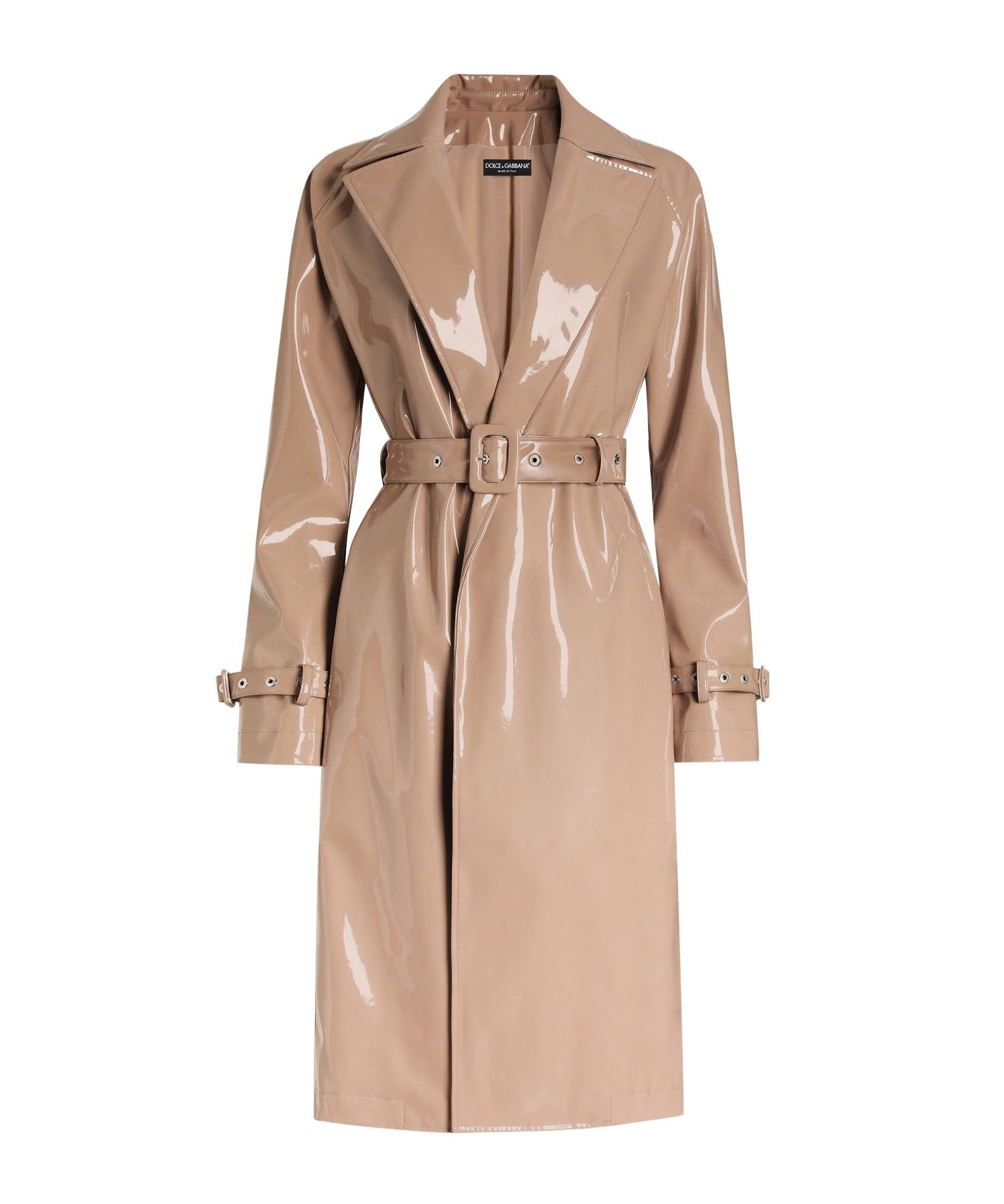 Trench in ecopelle spalmato F0W3WT FUSW7M0179 DOLCE & GABBANA 