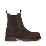 Stivaletti Chelsea in camoscio A56088 MORO CARMENS 