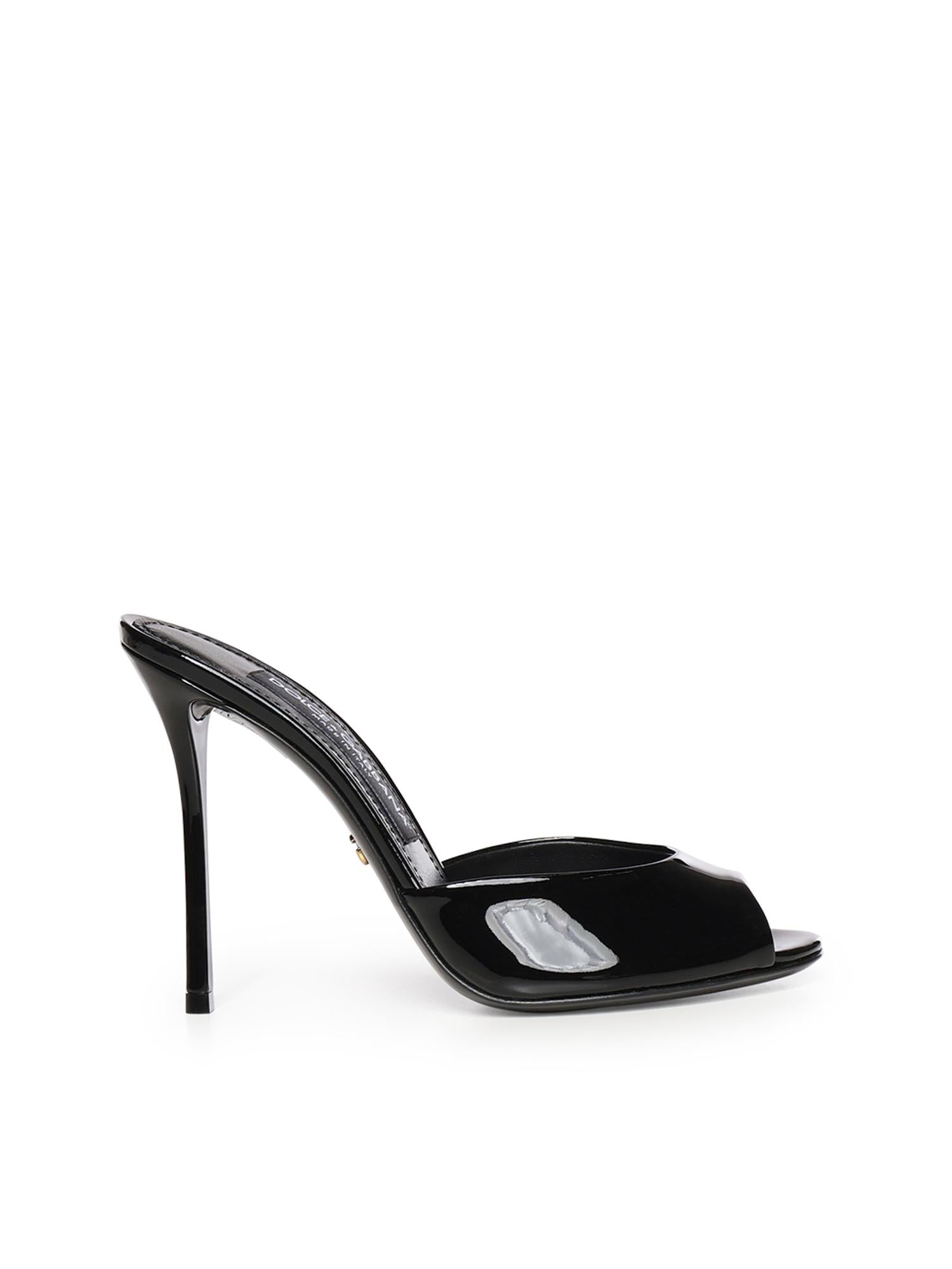 Mule Keira in pelle verniciata CR2011 A147180999 DOLCE & GABBANA 