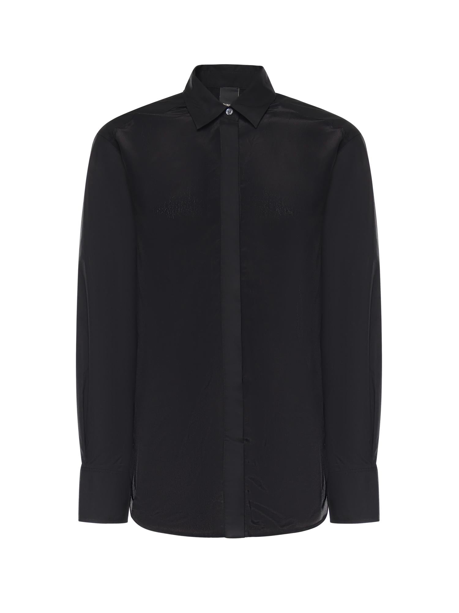 Camicia in popeline e crêpe 105434 A3DLZ99 PINKO 