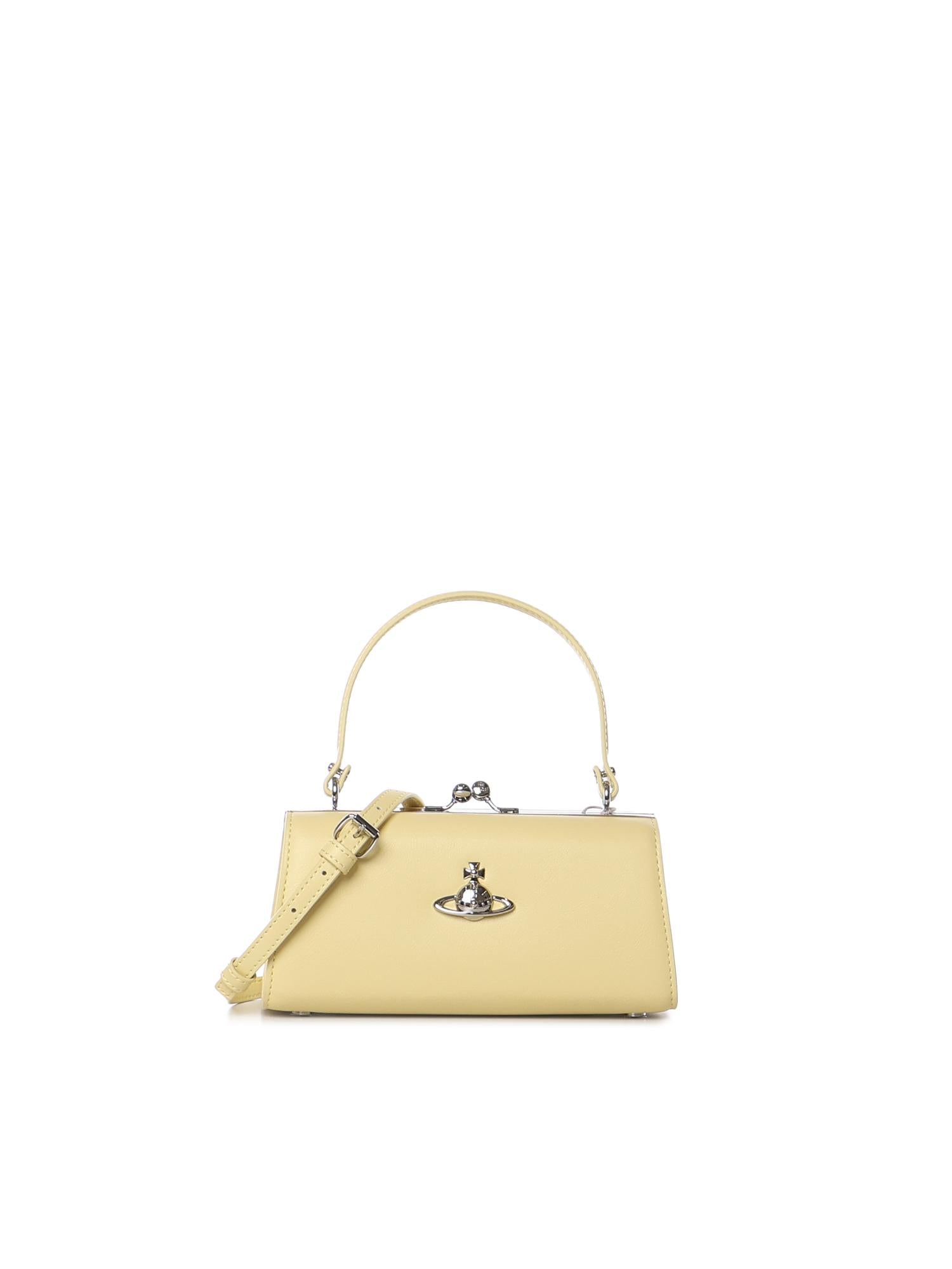 Borsa Doll XL Frame Purse con logo 4B01000QW S0026E402 VIVIENNE WESTWOOD 