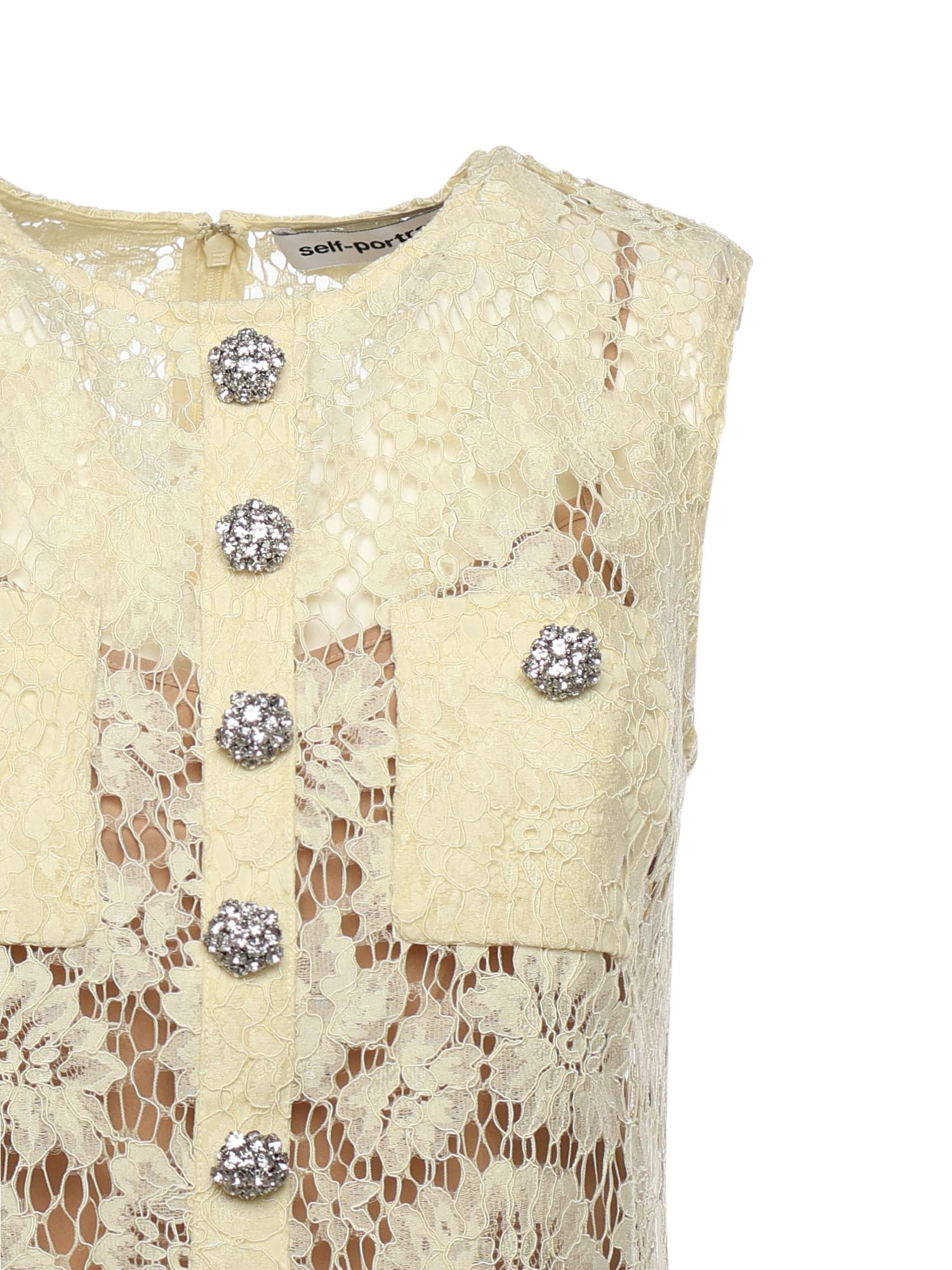 Mini abito in pizzo RS26217S Y SELF-PORTRAIT 