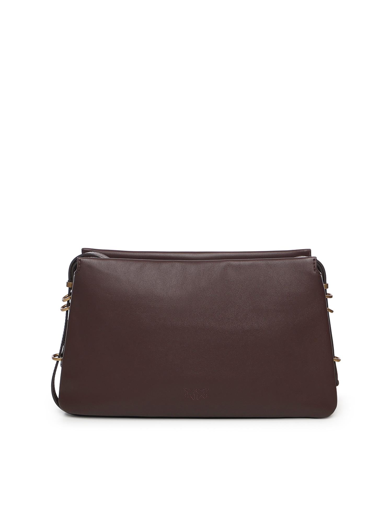 Borsa One, Two, Three Bag in pelle 105161 A0QOLA7Q PINKO 