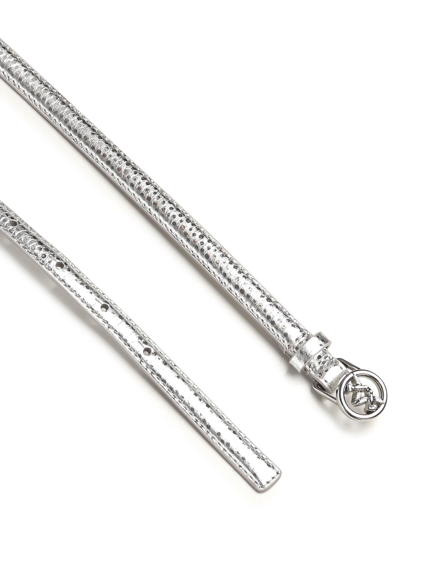 Cintura sottile in pelle bottalata laminata 105481 A2WDZZFN PINKO 