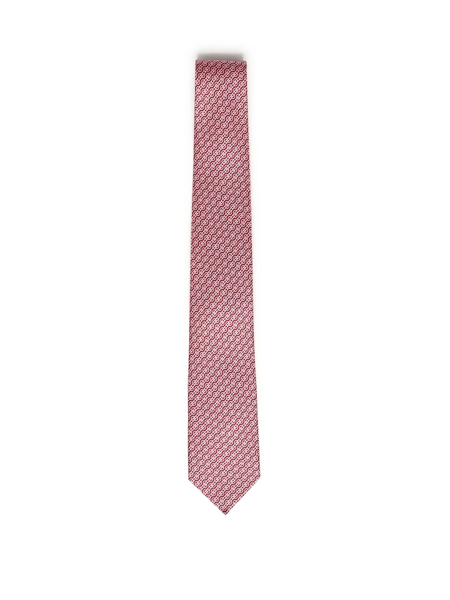 Cravatta in seta con stampa 350948 768531005 FERRAGAMO 