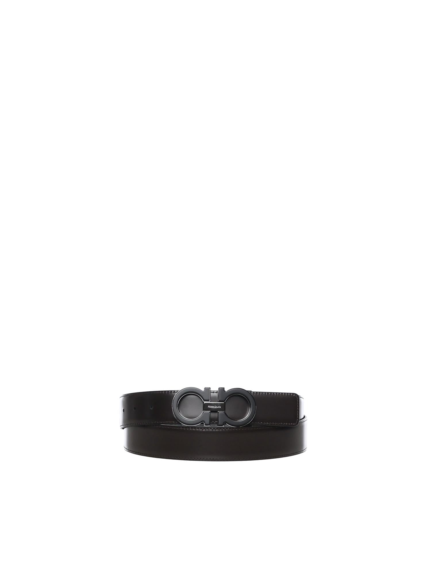 Cintura Gancini in pelle 670633 788425001 FERRAGAMO 