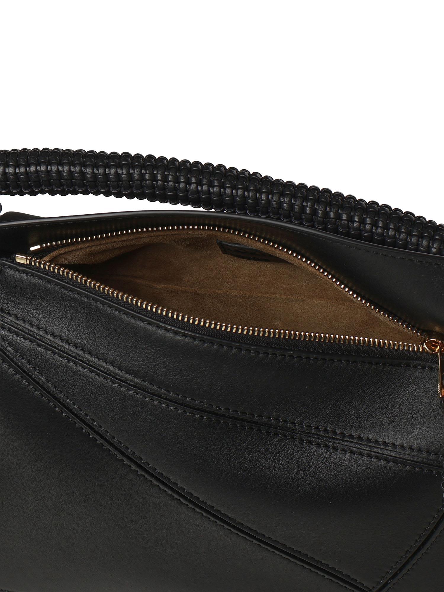 Borsa Puzzle piccola in pelle di vitello e nappa A510S21XDA 1100 LOEWE 