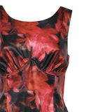 Mini abito Dark Romance CD3942 RED FOR LOVE & LEMONS 
